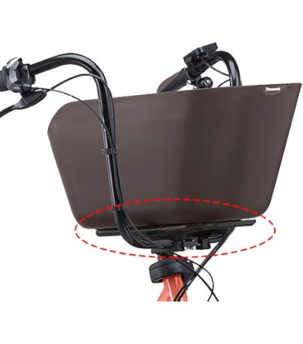 Amazon | パナソニック(Panasonic) リヤバスケット 自転車 ブラック 幅